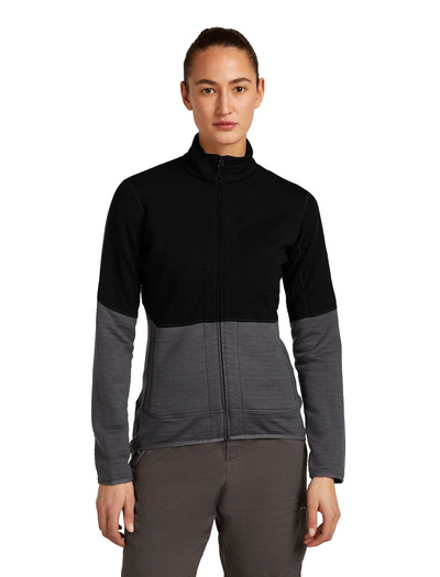 Damska bluza Icebreaker 400 RealFleece Descender LS ZIP