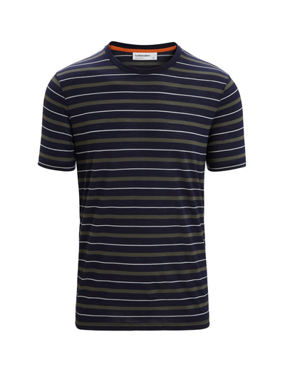 Koszulka męska z krótkim rękawem Icebreaker Merino Wave SS Tee Stripe