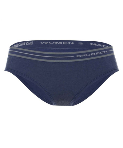 Majtki damskie merino Brubeck hipster ACTIVE WOOL jeansowy