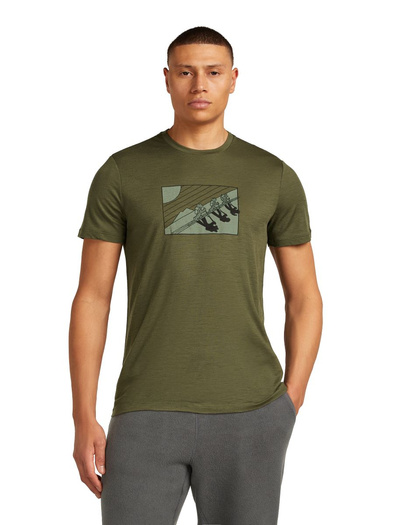 Koszulka męska z krótkim rękawem merino Icebreaker 150 Tech Lite SS Tee In The Wild