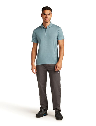 Koszulka męska z krótkim rękawem merino Icebreaker 150 Tech Lite SS Polo