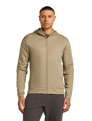 Bluza męska z kapturem merino Icebreaker 360 RealFleece Elemental LS Zip