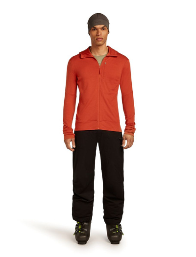 Bluza męska z kapturem merino Icebreaker 260 Quantum LS Zip