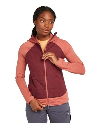 Damska bluza Icebreaker Quantum Hybrid LS Zip Hoodie