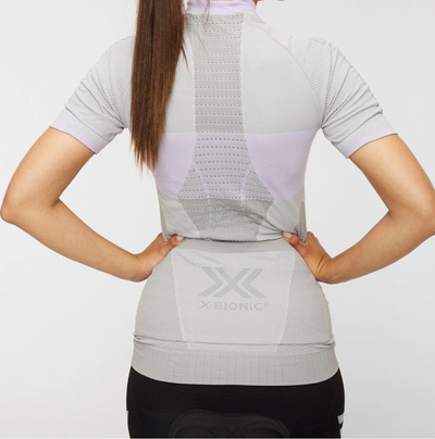 Koszulka damska z krótkim rękawem X-BIONIC INVENT 4.0 BIKE RACE ZIP