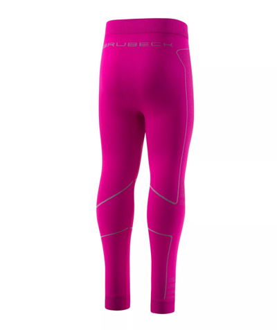Legginsy dziecięce Brubeck Thermo fuksjowy