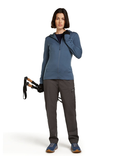 Bluza damska merino Icebreaker 260 Quantum IV LS Zip Hoodie