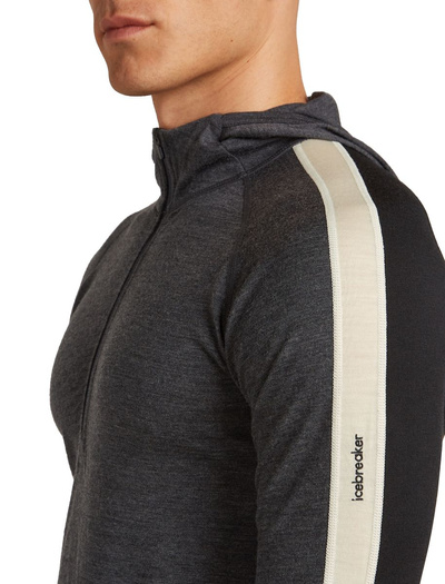 Bluza męska z kapturem Icebreaker Merino 200 Oasis+ LS Half Zip Hoodie