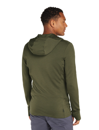 Bluza męska z kapturem merino Icebreaker 260 Quantum LS Zip