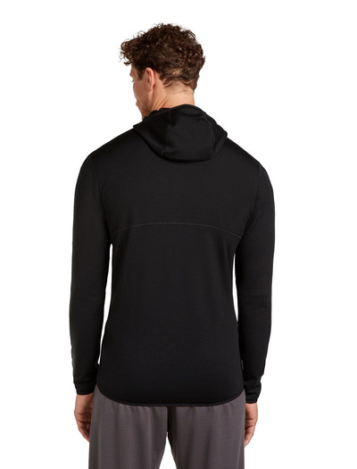 Bluza męska z kapturem merino Icebreaker 560 RealFleece Elemental LS Zip