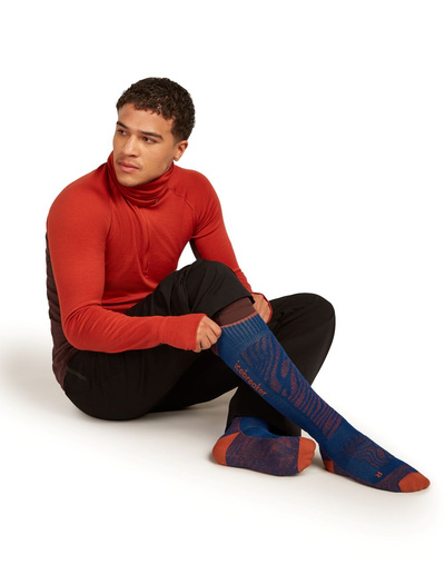 Skarpety narciarskie męskie Icebreaker Merino Ski+ Medium OTC Mountain Contour