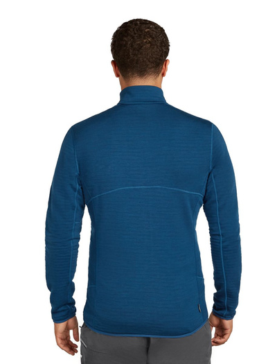 Bluza męska merino Icebreaker 400 RealFleece Descender LS Zip