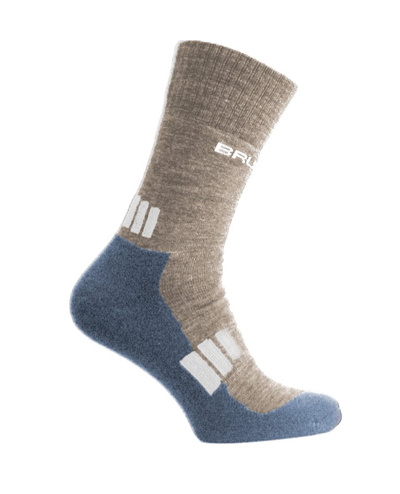 Skarpety damskie merino Brubeck Trekking Light brązowy/szary