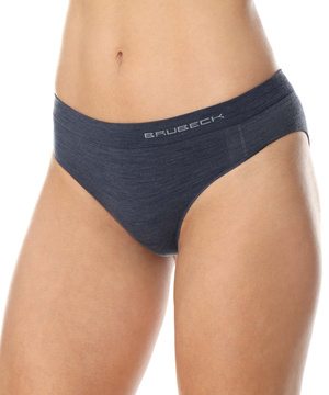 Majtki damskie biodrówki Brubeck merino COMFORT WOOL granatowy