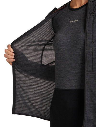 Damska bluza z kapturem merino Icebreaker 200 Realfleece Descender