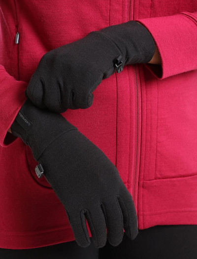 Rękawiczki merino Icebreaker 360 Sierra Gloves BLACK