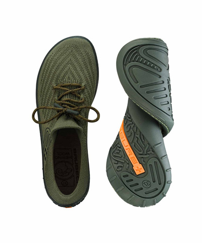 Buty minimalistyczne damskie Brubeck Barefoot MERINO - khaki