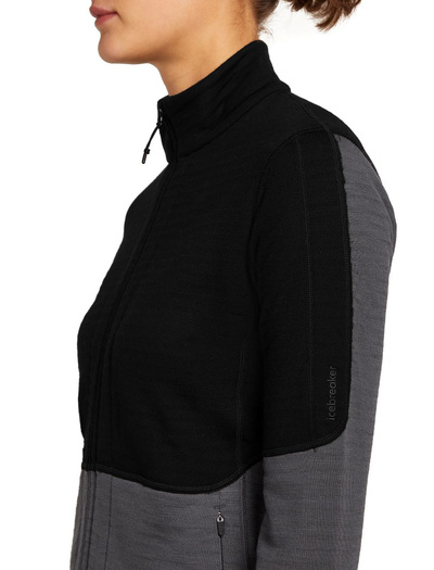 Damska bluza Icebreaker 400 RealFleece Descender LS ZIP