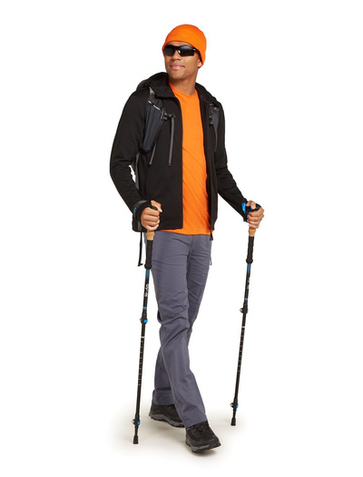 Bluza męska z kapturem merino Icebreaker 360 RealFleece Elemental LS Zip