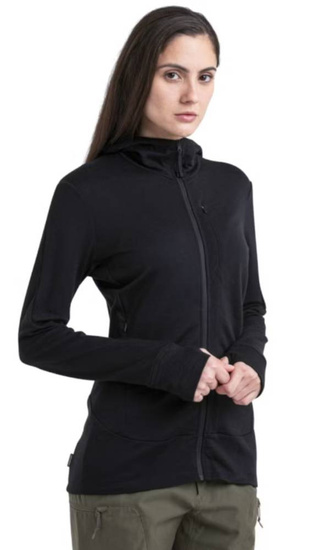 Bluza damska merino Icebreaker 260 Quantum IV LS Zip Hoodie