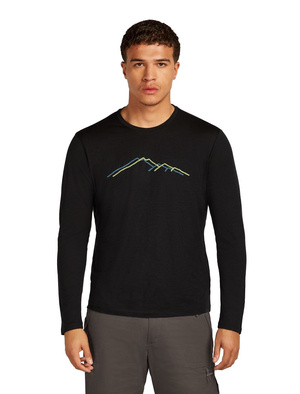 Koszulka męska z długim rękawem merino Icebreaker 150 Tech Lite LS Tee Rainer Ridge