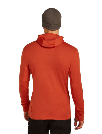 Bluza męska z kapturem merino Icebreaker 260 Quantum LS Zip