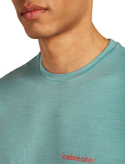 Koszulka męska z krótkim rękawem merino Icebreaker 150 Tech Lite SS Tee IB Wordmark