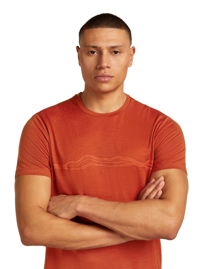 Koszulka męska z krótkim rękawem merino Icebreaker 150 Tech Lite SS Tee Mountain Pulse