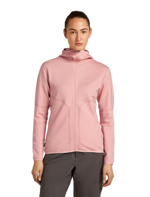 Damska bluza merino Icebreaker 560 Realfleece Elemental II LS Zip Hoodie