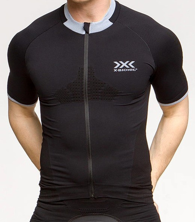 Koszulka męska z krótkim rękawem X-BIONIC INVENT 4.0 BIKE RACE ZIP