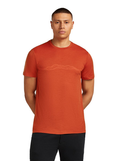 Koszulka męska z krótkim rękawem merino Icebreaker 150 Tech Lite SS Tee Mountain Pulse