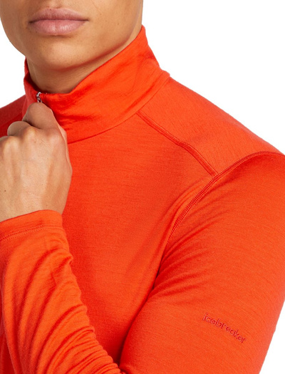 Koszulka męska z długim rękawem merino Icebreaker 200 Oasis LS Half Zip