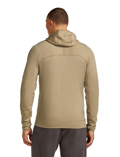 Bluza męska z kapturem merino Icebreaker 360 RealFleece Elemental LS Zip