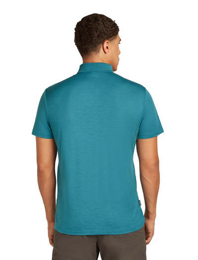 Koszulka męska z krótkim rękawem merino Icebreaker 150 Tech Lite SS Polo