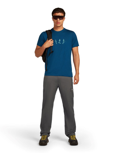 Koszulka męska z krótkim rękawem merino Icebreaker 150 Tech Lite SS Tee Snow Day
