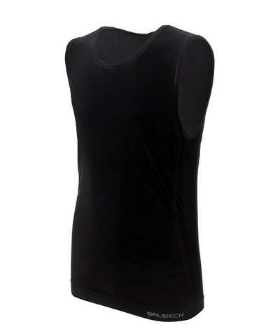 Koszulka męska bez rękawów Brubeck Comfort Cotton czarny