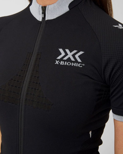 Koszulka damska z krótkim rękawem X-BIONIC INVENT 4.0 BIKE RACE ZIP