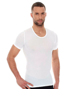 Koszulka męska z krótkim rękawem Brubeck Base Layer biały