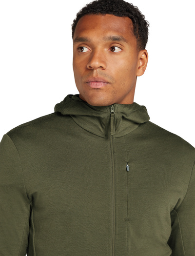 Bluza męska z kapturem merino Icebreaker 260 Quantum LS Zip
