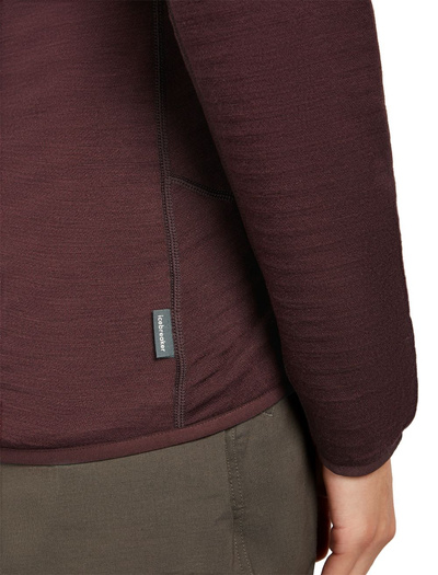 Damska bluza Icebreaker 400 RealFleece Descender LS ZIP