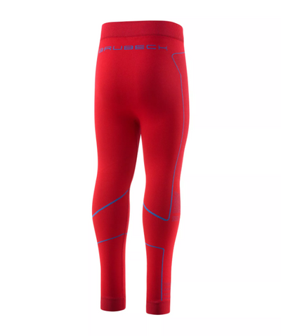 Legginsy dziecięce Brubeck Thermo czerwony