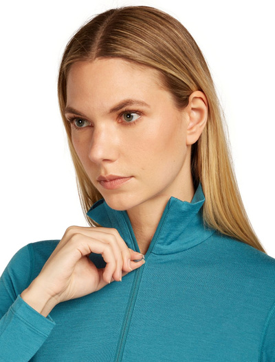 Koszulka damska z długim rękawem merino Icebreaker 200 Oasis LS Half Zip