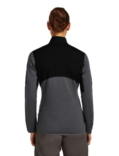 Damska bluza Icebreaker 400 RealFleece Descender LS ZIP