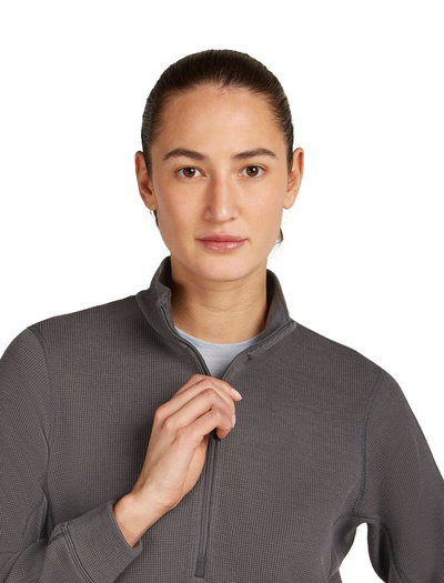 Bluza damska merino Icebreaker 260 Waffle Knit Wander LS Half Zip
