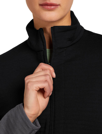 Damska bluza Icebreaker 400 RealFleece Descender LS ZIP