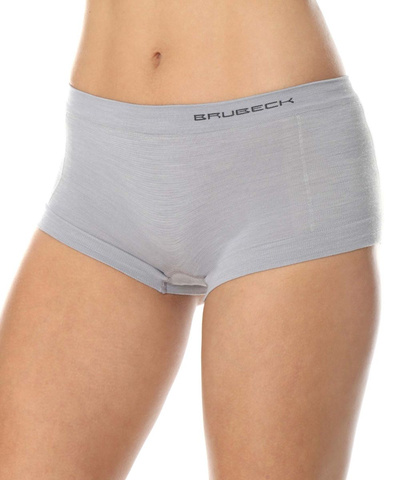 Majtki damskie bokserki Brubeck merino COMFORT WOOL popielaty