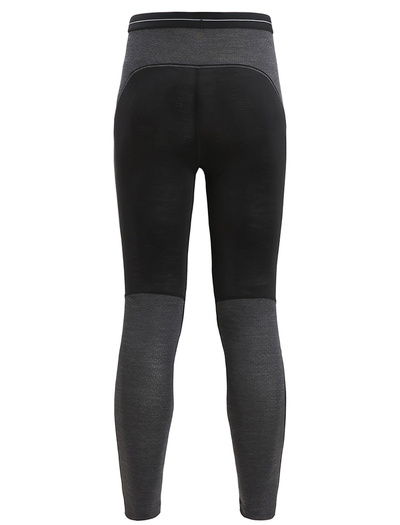 Legginsy termoaktywne damskie Icebreaker 125 ZoneKnit Leggings BLACK/JET HTHR/CB