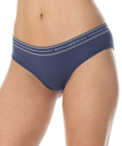Majtki damskie merino Brubeck hipster ACTIVE WOOL jeansowy