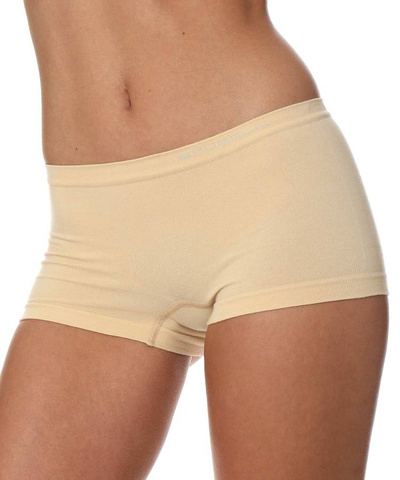 Majtki damskie bokserki Brubeck hipster COMFORT COTTON beżowy