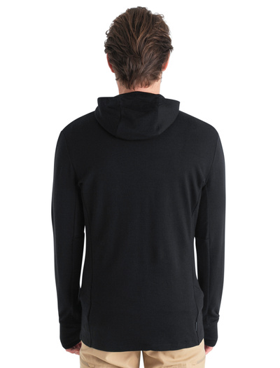 Bluza męska z kapturem merino Icebreaker 260 Quantum LS Zip